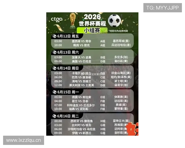 英格兰队2026世界杯小组赛赛程公布